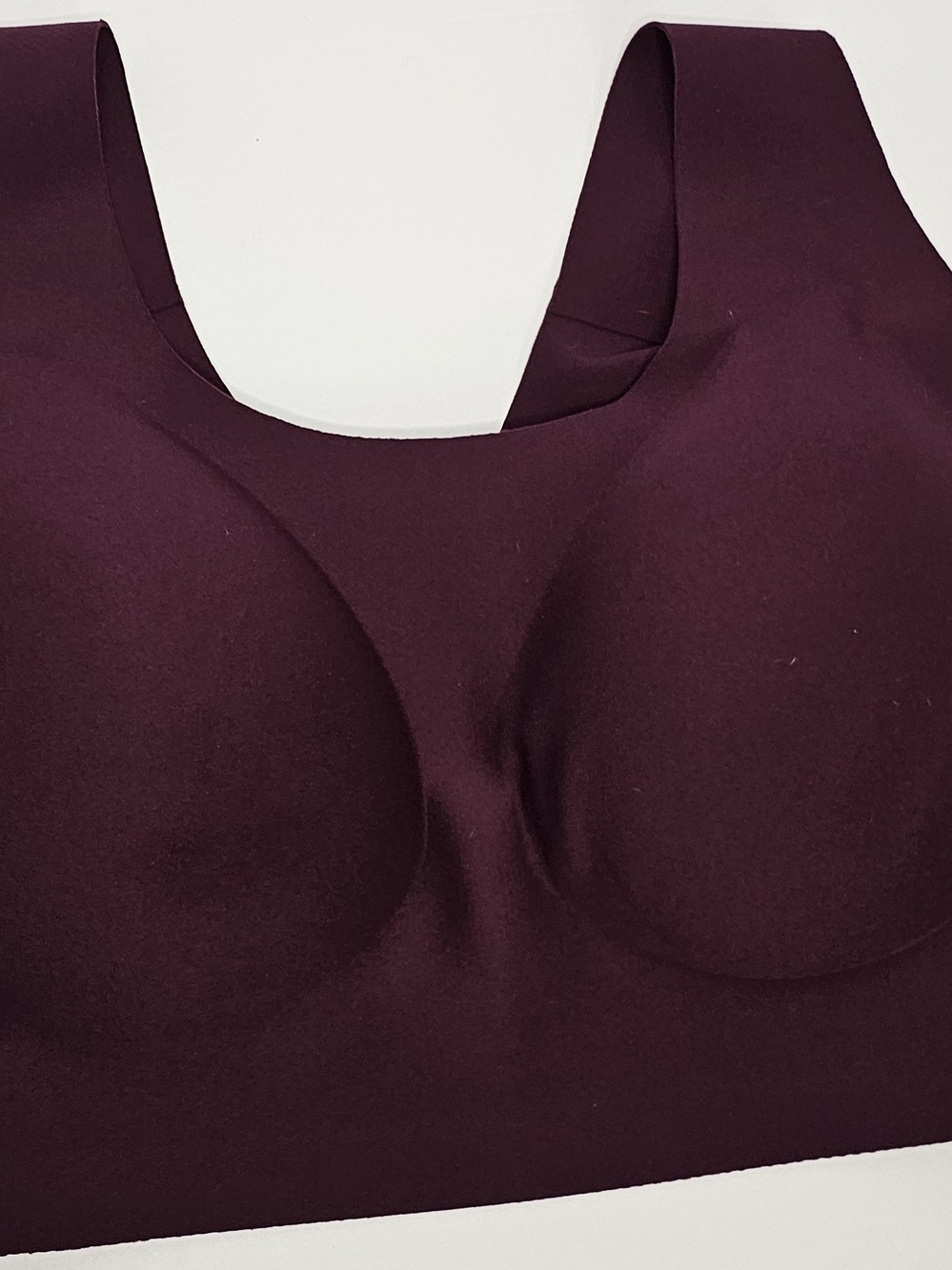 Victoria's Secret Bralette Womens Large - XXL Seamless Lounge Burgundy stretch